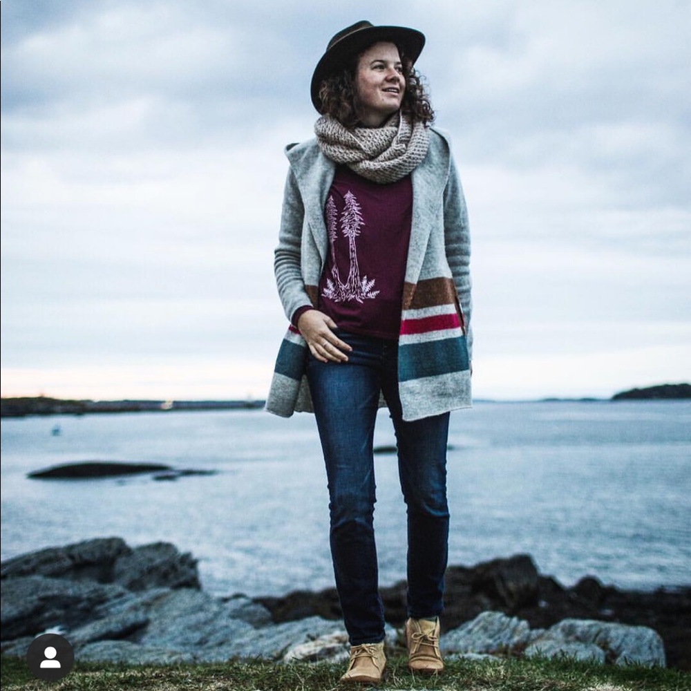 Toad&co Heartfelt Hoodie Wool Sweater/Cardigan lg